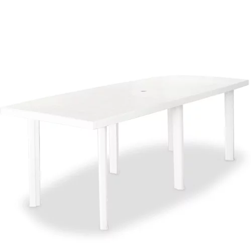  Vrtni stol od plastike bijeli 210 x 96 x 72 cm