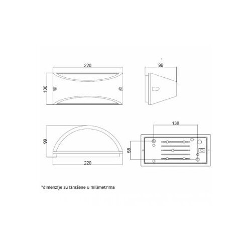 HOME LIGHT W11561 zidna svetiljka antracit Slike