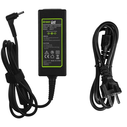 Green cell Polnilec za prenosnike Acer / Asus / Samsung, 45W / 19V / 2,37A / 3,0mm x 1,1mm Slike