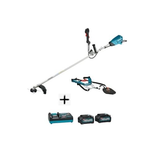 Makita akumulatorski trimer xgt 40V UR016GZ + starter set xgt (2 x 4Ah BL4040 + brzi punjač DC40RA) 191L77-9 Slike