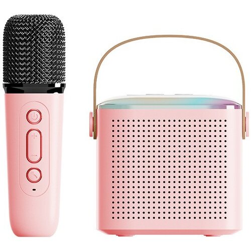 INF domači karaoke bluetooth zvočnik mikrofon Y1 - enojni mikrofon pink, (21778812) Slike