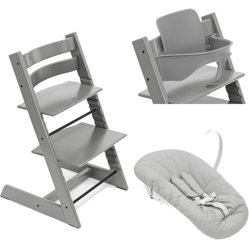 Stokke stol za hranjenje Tripp Trapp set 3v1 storm grey/grey 686000- lezalka Cene