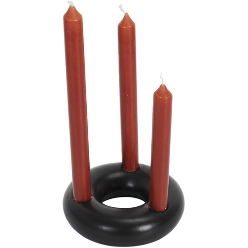 The home deco factory support 3 bougies noir M24 crna Slike