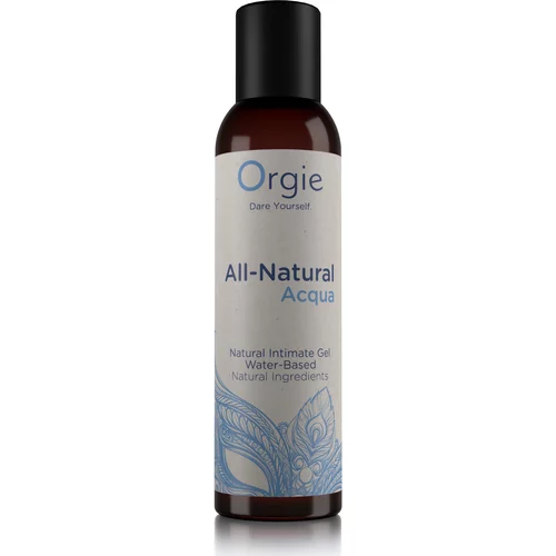 Orgie All-Natural Acque Water-Based Intimate Gel Natural Ingredients 150ml