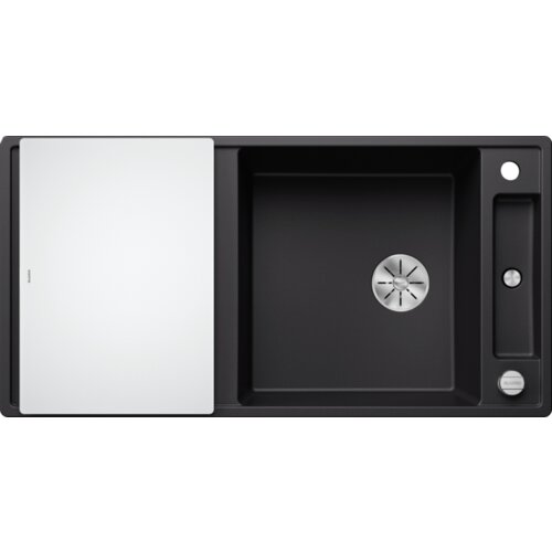 Blanco sudoper AXIA III XL 6 S-F InFino SILGRANIT CRNA, daska staklo, s dalj.upr. Cijene