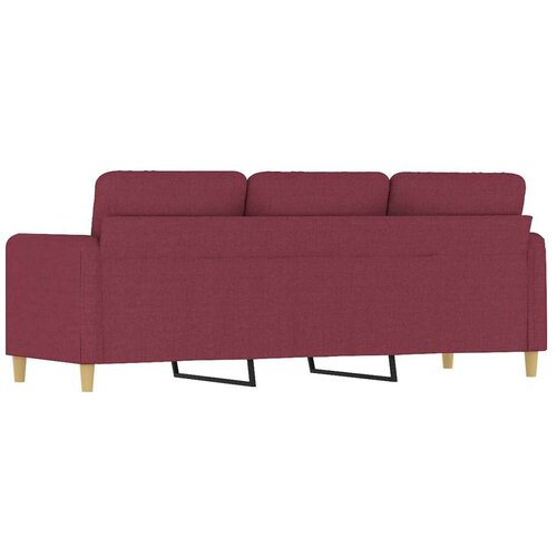  Trosjed od tkanine crvena boja vina 180 cm Slike