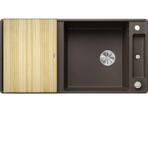Blanco sudoper AXIA III XL 6 S-F InFino SILGRANIT BOJA KAVE, daska drvo, s dalj.upr. Slike
