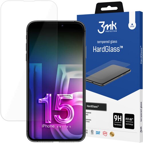 3mk HARDGLASS KALJENO STEKLO ZA APPLE IPHONE 15 PLUS - ZA&amp;Scaron;ČITA ZA EKRAN, (21966456) Slike