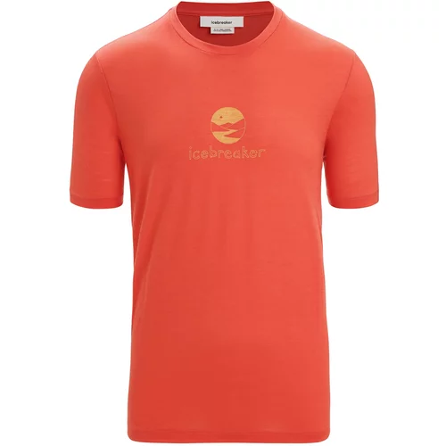 ICEBREAKER Funkcionalna majica rumena / oranžno rdeča