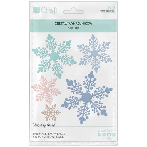 Šablon za rezanje Snowflakes 5 komada (metalni dodaci) Cijene