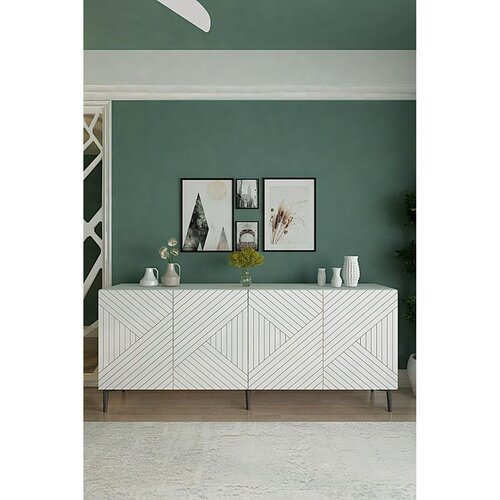 Hanah home komoda Ferrro 180, 180 cm, bela Cene