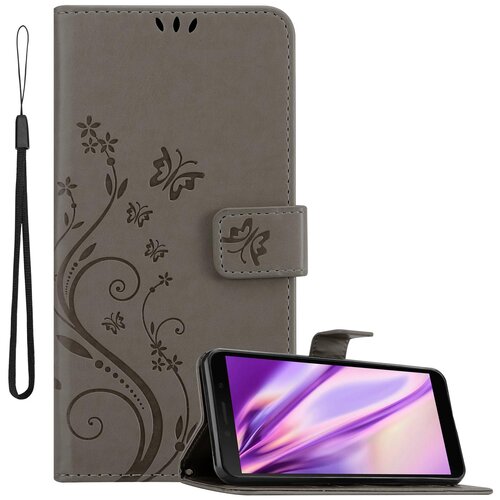 Cadorabo Honor 9S/Huawei Y5P v klasična črna - ovitek v cvetličnem dizajnu z magnetnim zapiranjem, stoječo funkcijo in režami za kartice, (20564323) Cene