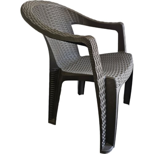 Mobilya stolica Behram braon rattan Cene