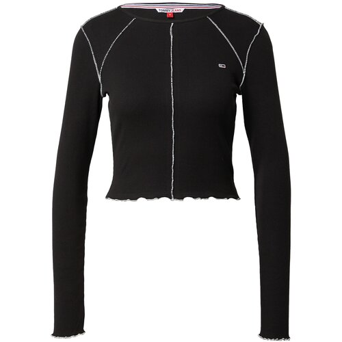 Tommy Jeans Majica črna / bela Slike