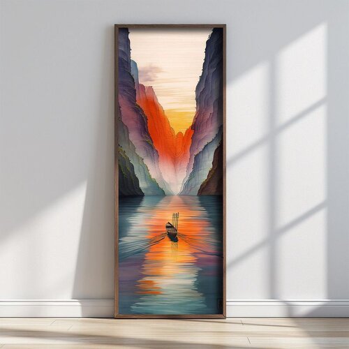 WALLXPERT FAH069-150 Multicolor Decorative Framed MDF Painting Cene
