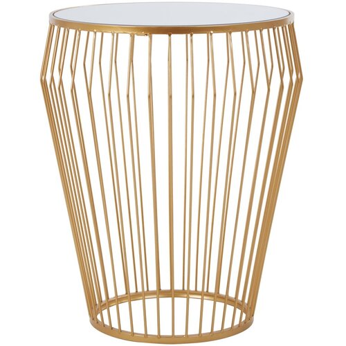 Premier Housewares Okrogla stranska mizica s stekleno mizno ploščo ø 45 cm Avantis – Cene