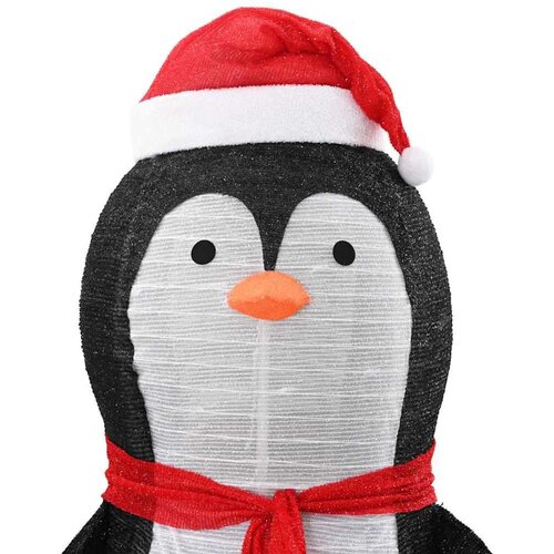 VidaXL Figura pingvina na snijegu Topla bijela 78 x 88 x 180 cm Slike