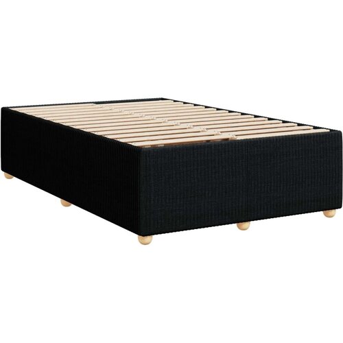  Boxspring krevet s madracem Crna 120 x 190 cm Tkanina - Crna 120 x 190 cm Dizajn s rombovima Cijene