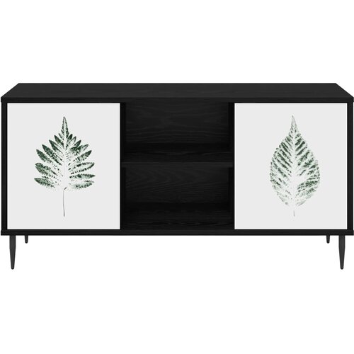  ormar HANAU 102 x 33 x 51 cm Crni hrast Konstruirano drvo Slike