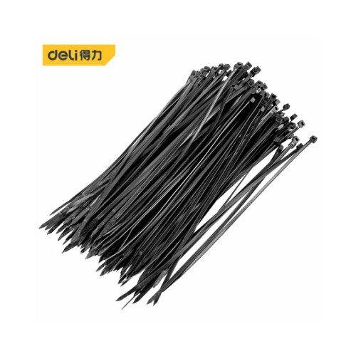  KABLOVSKE VEZICE CRNE 4X250MM DELI DL9447 Slike