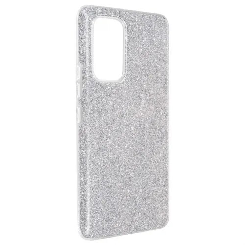 Onasi Silikonski ovitek z ble&amp;scaron;čicami Bling za Samsung Galaxy A53 - srebrn Slike