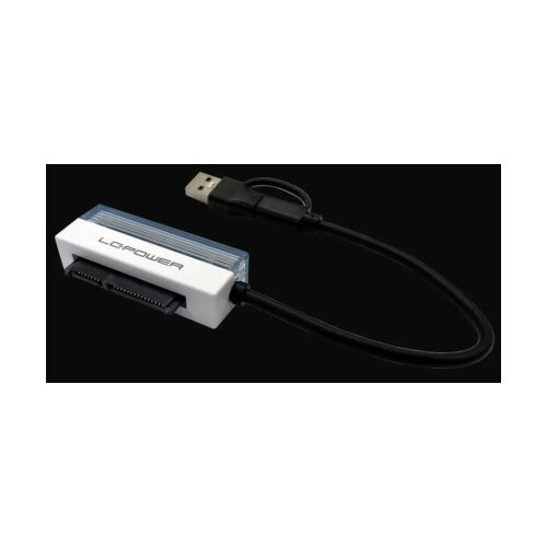 LC-Power USB-A/USB-C adapter za 2,5&amp;ldquo; SATA HDD/SSD LC-ADA-USB-SATA-25 Slike