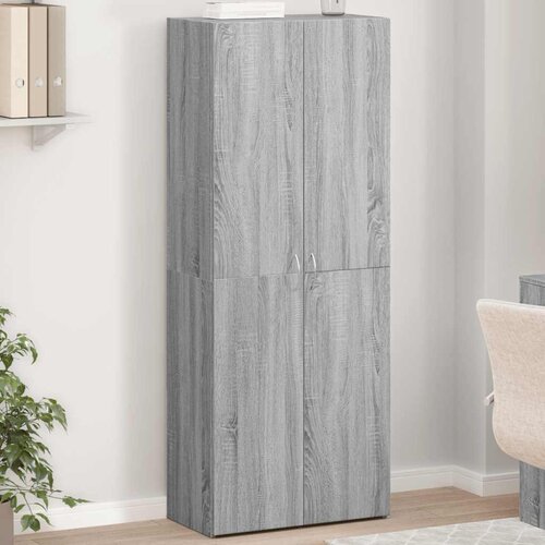 vidaXL omara za dokumente Grey Sonoma 60x32x153 cm iz umetnega lesa Cene