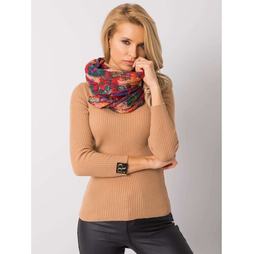 Fashion Hunters Red scarf with flowers Cene