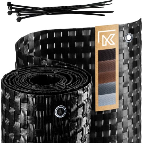 KADAX Tesnoratanska Balkonska Prevleka 1x4M Črna Podloga za Balkonsko Terasno Ograjo Premium, (5000358193) Cene