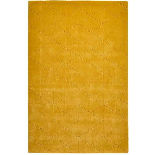 Think Rugs Gorčično rumena volnena preproga Kasbah, 120 x 170 cm