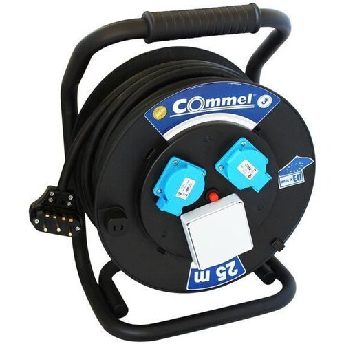 Commel "(C0914) crni produžni trofazni kabl sa motalicom 320mm 25m" Cene