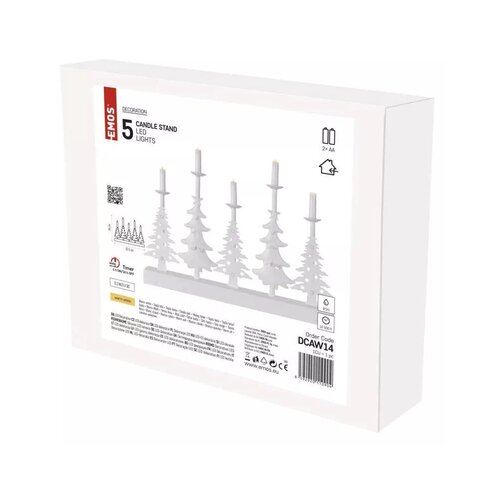 Emos LED božićni svećnjak LED/2xAA bela Slike