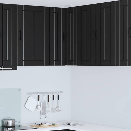  Zidni kutni ormar LUCCA Crna 57 x 57 x 80 cm Konstruirano drvo Cene