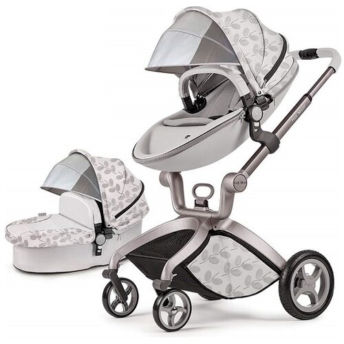 Hot Mom kolica za bebe white 2U1 sportsko sediste+korpa F22WHITE Slike
