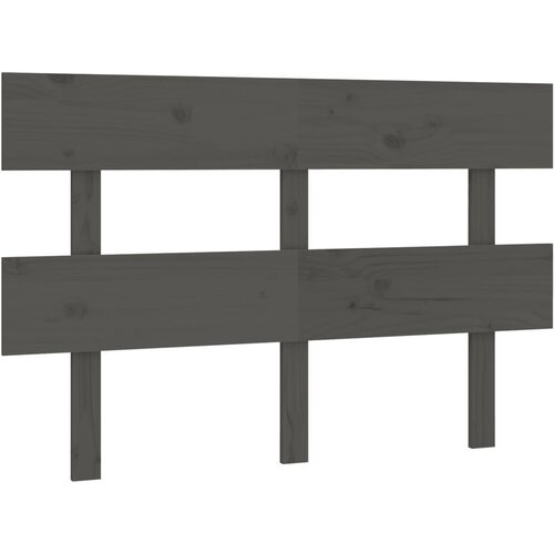 Maison Chic posteljno vzglavje - vzglavna omarica - nočna omarica sivo 138x3x81 cm trdna borovina, (21705541) Cene