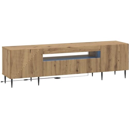 VidaXL LED TV kabinet HAARLEM 153 x 35 x 43 cm Hrast artisan - Hrast artisan Slike