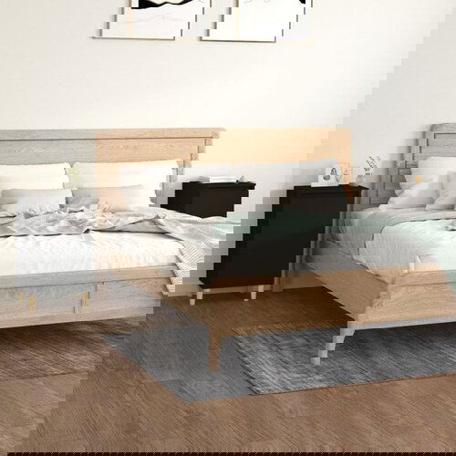  Noćni ormarići 2 kom crni 40 x 35 x 70 cm konstruirano drvo Slike