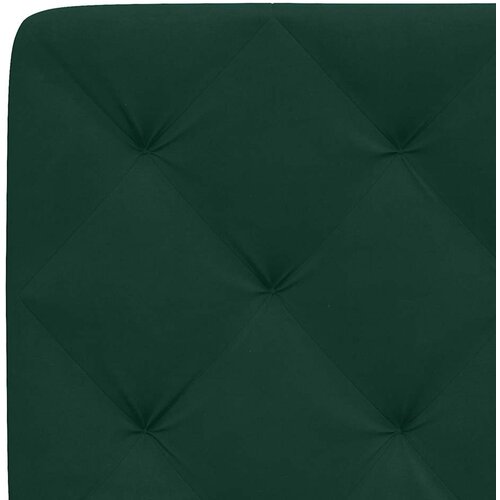  Okvir kreveta s LED-om bez madraca tamnozeleni 140x190 cm bar&amp;scaron;unasti Slike