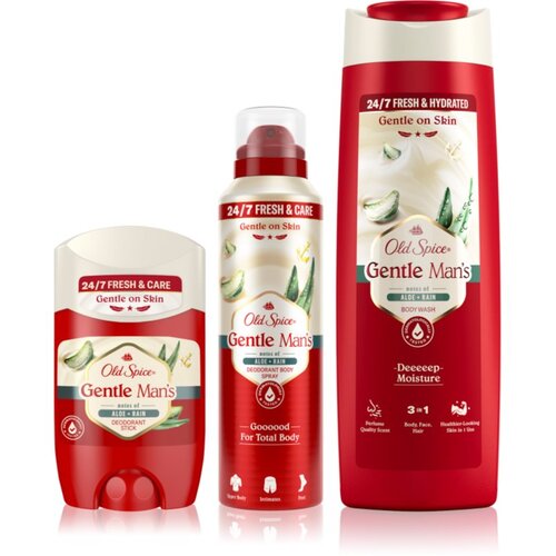 Old Spice Gentle Man&amp;#039;s Aloe &amp;amp; Rain set za telo Slike