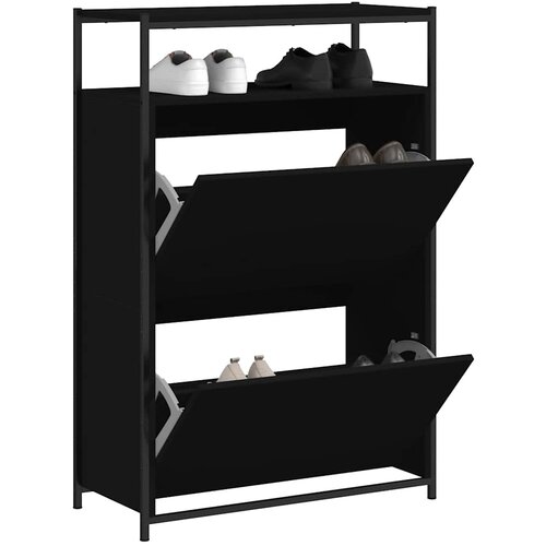 Ormarić za cipele crni 75x34x112 cm od konstruiranog drva Cijene