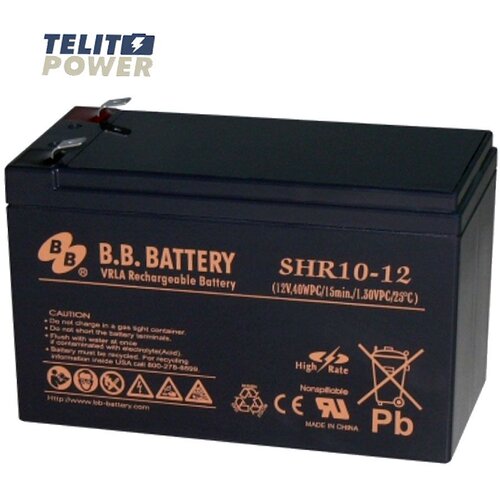 Bb BATTERY Akumulator 12V 40W SHR10-12 Battery terminal T2 Slike