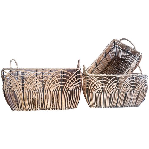 Signes Grimalt Košare, škatle in košarice Košare 3 Enote Kostanjeva Cene