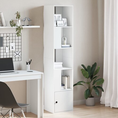  Regal za knjige bijeli 40 x 36 x 189 cm od konstruiranog drva Slike