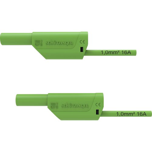 Schützinger VSFK 8700 / 1 / 50 / GN varnostni merilni kabel 4 mm moški konektor 4 mm moški konektor 50.00 cm zelena 1 kos, (20423073) Cene