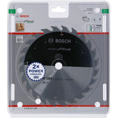 Bosch Standard for Wood list kružne testere za akumulatorske testere 184x1,6x16 T24 Cene