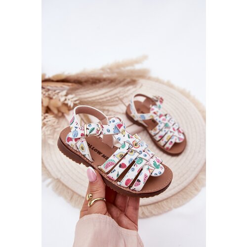 Boto Girls Children's Sandals Made Of Eco Leather Fruits Multicolor Mariana Cene