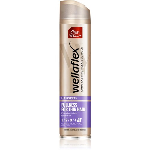 Wella flex Fullness For Thin Hair lak za lase z ekstra močnim utrjevanjem za prožnost in volumen 250 ml Cene