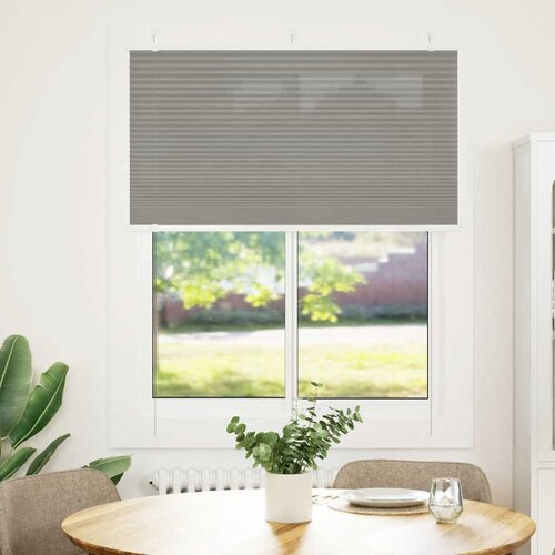 VidaXL Plisirana roleta antracit 105x100 cm &amp;scaron;irina tkanine 104,4 cm Slike