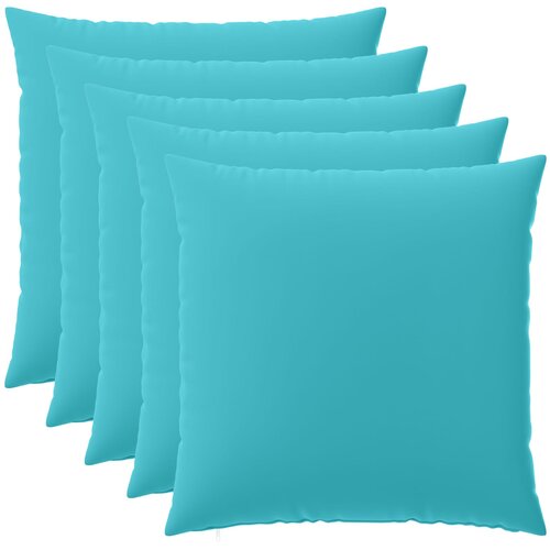  Presvlaka za jastuk 6 pcs HEERLEN Tirkizna 60 x 60 cm Poliester Cene