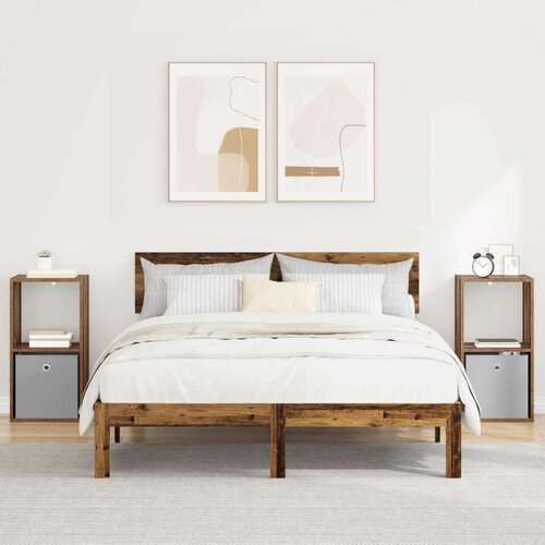  Noćni ormarić s ladicama 2 pcs Staro drvo 35 x 32 x 68 5 cm Cene